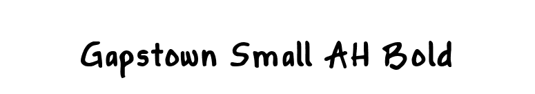 Gapstown Small AH Bold font preview