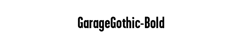 GarageGothic-Bold font preview