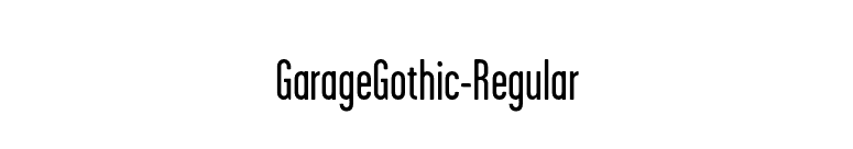 GarageGothic-Regular font preview