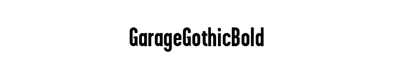 GarageGothicBold font preview