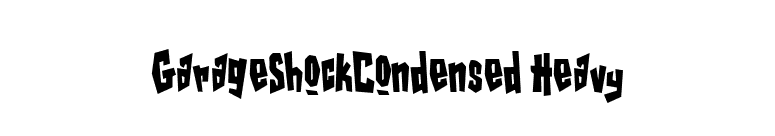 GarageShockCondensed Heavy font preview