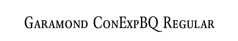 Garamond ConExpBQ Regular font preview