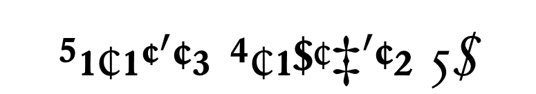Garamond Fractions BQ font preview