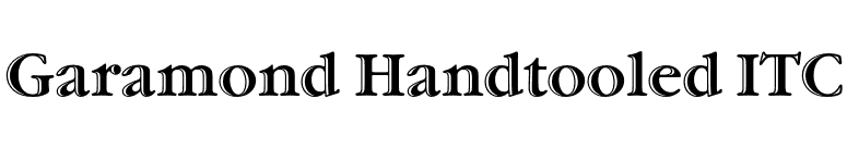 Garamond Handtooled ITC font preview