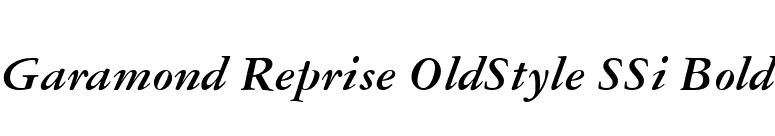 Garamond Reprise OldStyle SSi Bold font preview