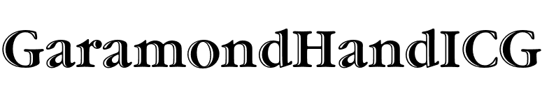 GaramondHandICG font preview