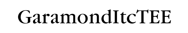 GaramondItcTEE font preview