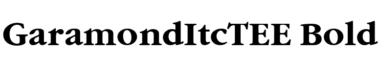 GaramondItcTEE Bold font preview