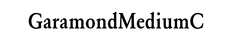 GaramondMediumC font preview