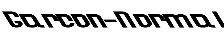 Garcon-Normal font preview