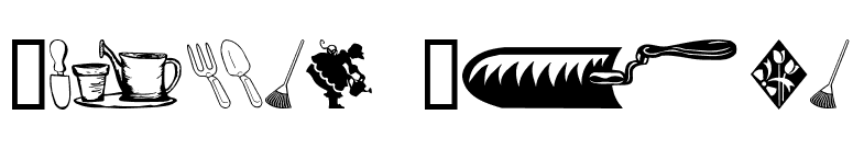 Garden Time font preview