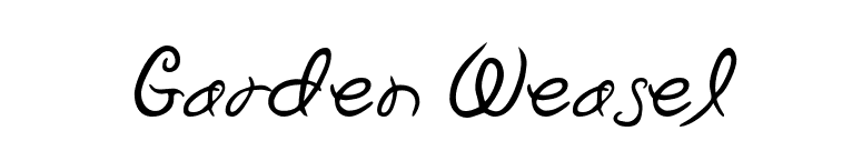 Garden Weasel font preview