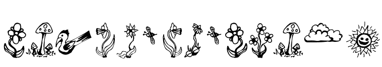 GardenDingbats font preview