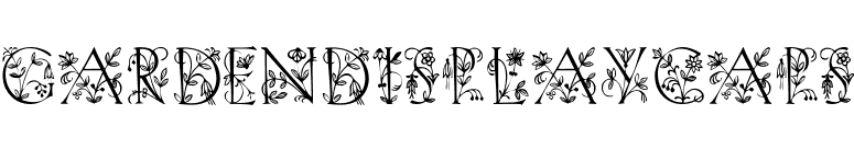 GardenDisplayCaps font preview