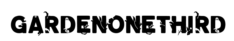 GardenOneThird font preview