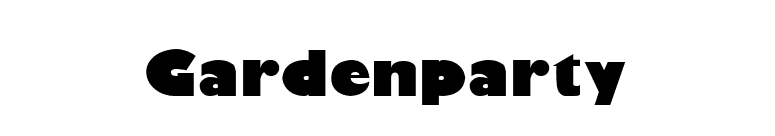 Gardenparty font preview