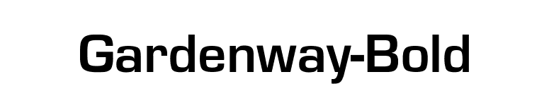 Gardenway-Bold font preview