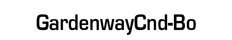 GardenwayCnd-Bo font preview
