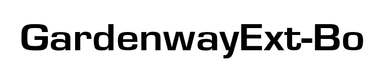 GardenwayExt-Bo font preview