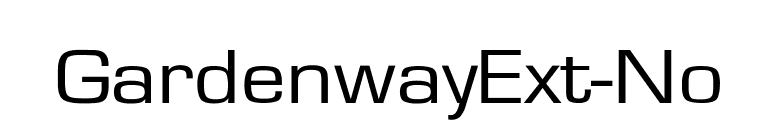 GardenwayExt-No font preview