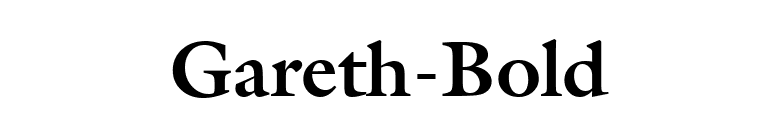 Gareth-Bold font preview