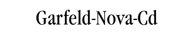 Garfeld-Nova-Cd font preview