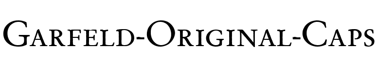 Garfeld-Original-Caps font preview