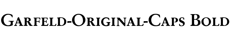 Garfeld-Original-Caps Bold font preview