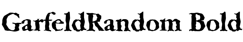 GarfeldRandom Bold font preview