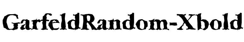 GarfeldRandom-Xbold font preview