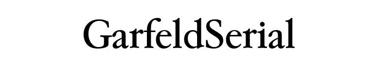 GarfeldSerial font preview