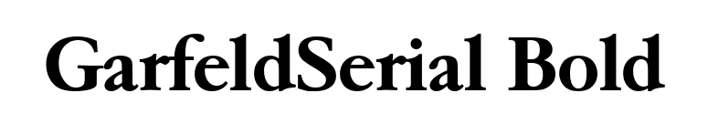 GarfeldSerial Bold font preview