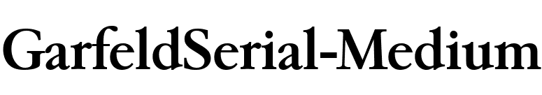 GarfeldSerial-Medium font preview