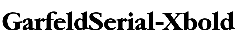 GarfeldSerial-Xbold font preview