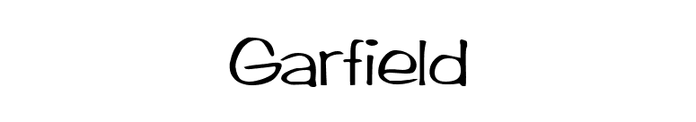 Garfield font preview