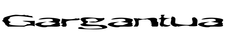 Gargantua font preview