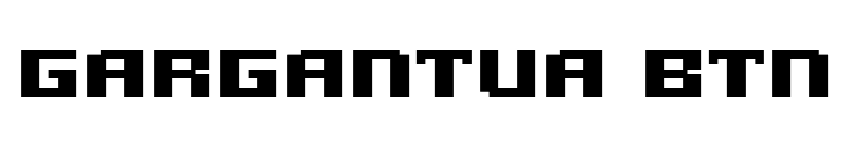Gargantua BTN font preview