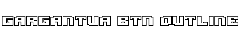 Gargantua BTN Outline font preview