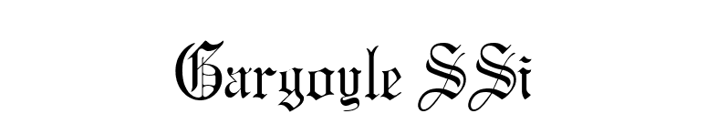 Gargoyle SSi font preview