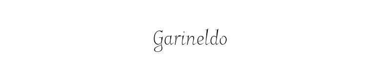 Garineldo font preview