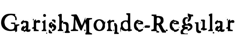 GarishMonde-Regular font preview