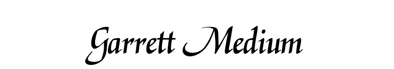 Garrett Medium font preview