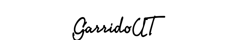GarridoUT font preview