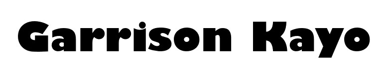 Garrison Kayo font preview