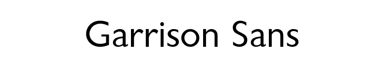 Garrison Sans font preview