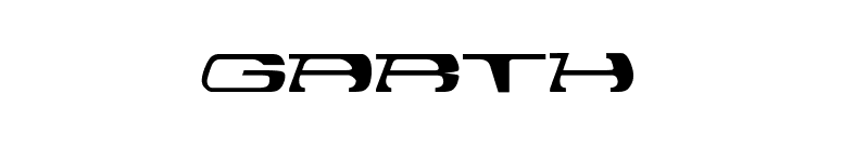 garth font preview