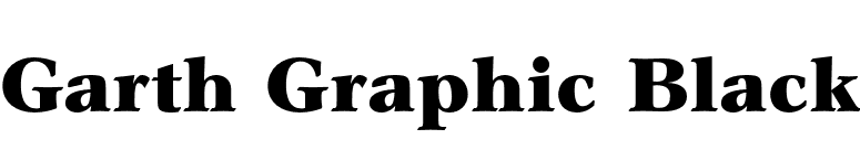 Garth Graphic Black font preview