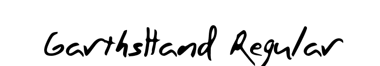 GarthsHand Regular font preview