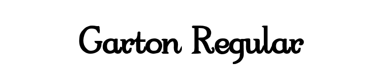 Garton Regular font preview