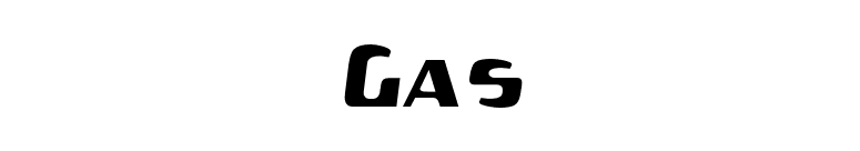Gas font preview